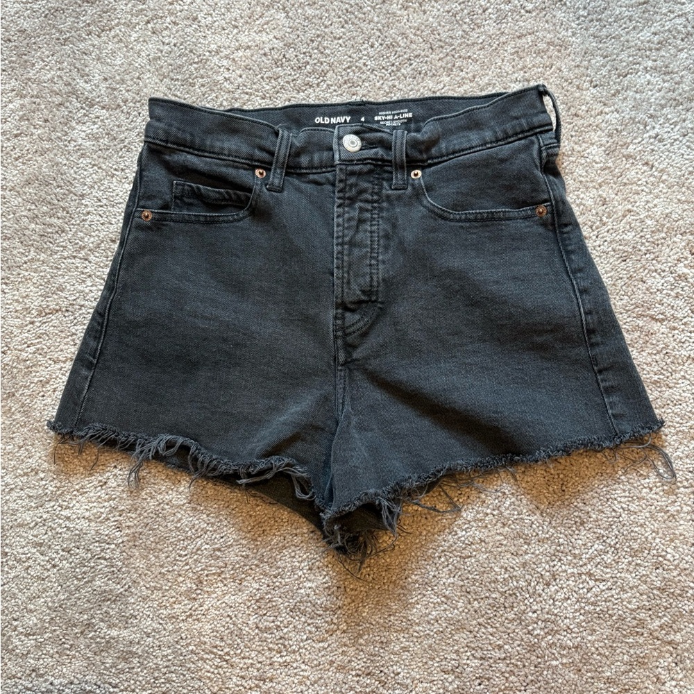 Old Navy Women's Dark Gray Jean Shorts